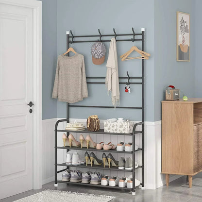 COAT RACK STORAGE SHELF SHOE RACK