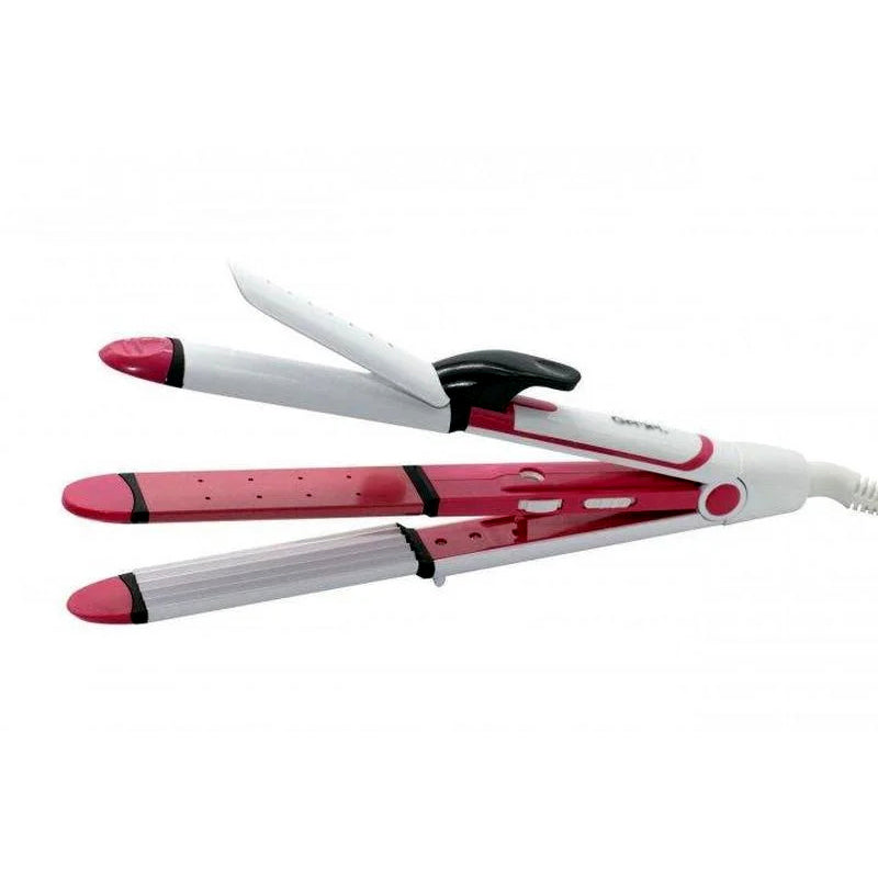 Kemei KM-1290 Multi-Functional Professional Ceramic Hair Straightener For Outstanding Hair Styling