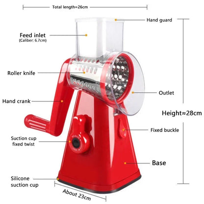 Vegetable Cutter Slicer Multifunctional Round Slicer Gadget