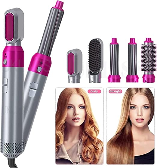 5 IN 1 HAIR DRYER HOT COMB SET