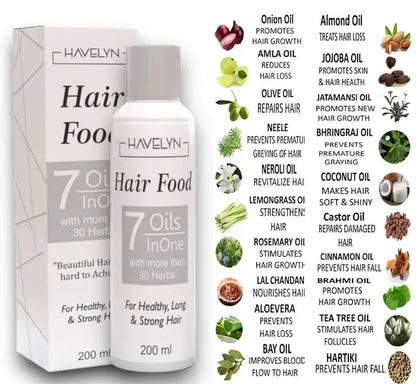 Hair Food - 7 in 1 Oils For Hair Growth & Volume