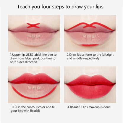 Miss Rose 2 in 1 Lip Liner and Lipstick pack of 4