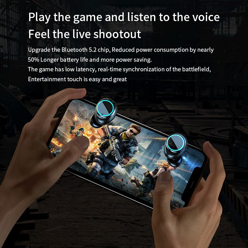 M25 Wireless 5.3 Gaming Earbuds With Built-In Dual Modes Gaming And Music